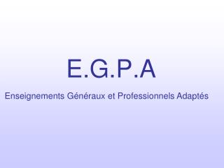 E.G.P.A