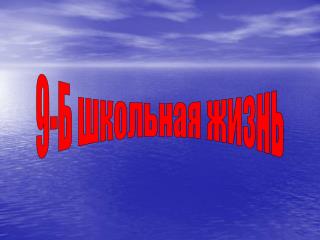9-Б школьная жизнь