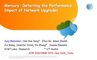 Mercury: Detecting the Performance Impact of Network Upgrades