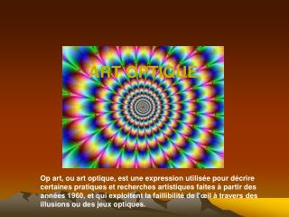 Art optique