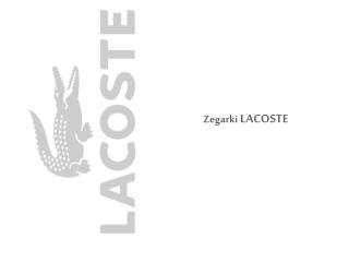 Zegarki LACOSTE