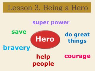 Lesson 3. Being a Hero