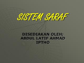 SISTEM SARAF