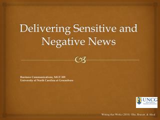 Delivering Sensitive and Negative News