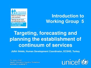 Introduction to Working Group 5