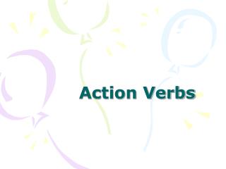 Action Verbs