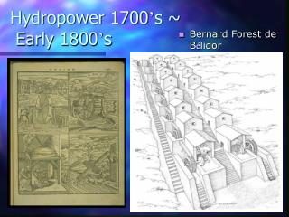 Hydropower 1700 ’ s ~ Early 1800 ’ s