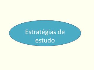 Estratégias de estudo