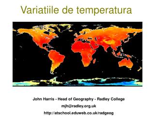 Variatiile de temperatura