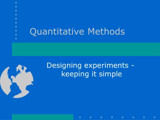 Quantitative Methods