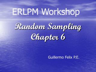 Random Sampling Chapter 6