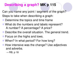 Describing a graph? MK p 115