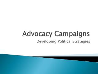 Advocacy Campaigns