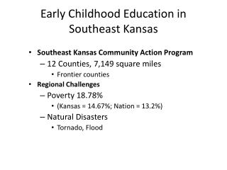 Early Childhood Education in Southeast Kansas