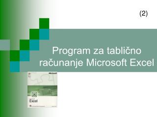 Program za tablično računanje Microsoft Excel