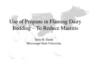 Use of Propane in Flaming Dairy Bedding – To Reduce Mastitis