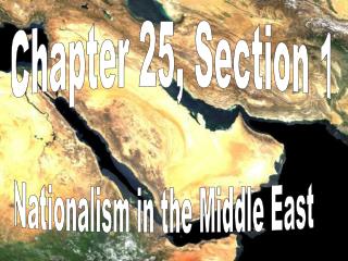 Chapter 25, Section 1