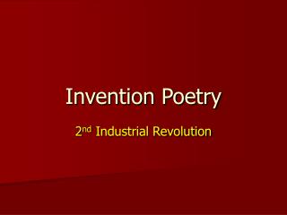 Invention Poetry
