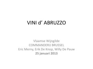 VINI d’ ABRUZZO
