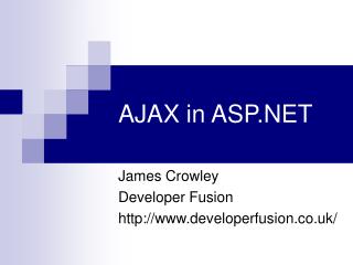 AJAX in ASP.NET