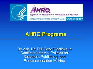 AHRQ Programs