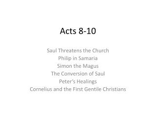 Acts 8-10