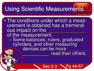 Using Scientific Measurements