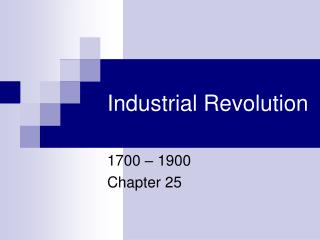 Industrial Revolution