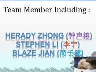 Team Member Including :