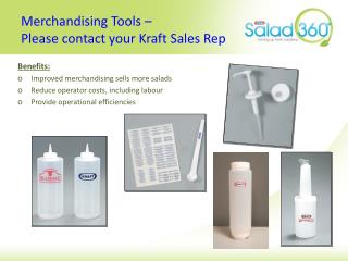 Merchandising Tools – Please contact your Kraft Sales Rep