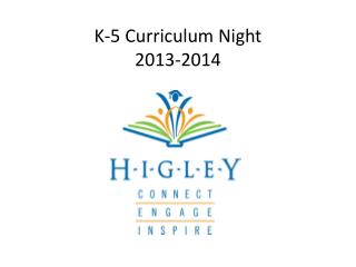 K-5 Curriculum Night 2013-2014