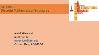 CS 23022 Discrete Mathematical Structures