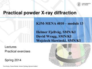 Practical powder X-ray diffraction