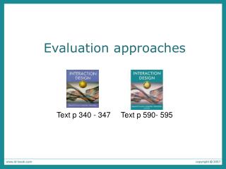 Evaluation approaches