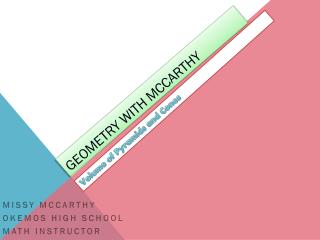 Geometry with McCarthy