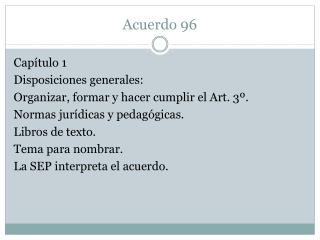 Acuerdo 96
