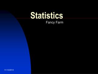 Statistics