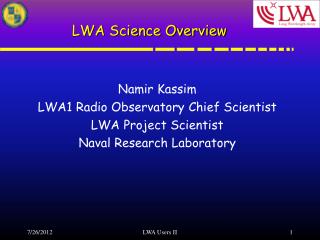 LWA Science Overview