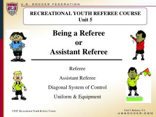 RECREATIONAL YOUTH REFEREE COURSE Unit 5