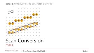 Scan Conversion