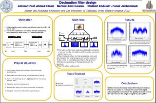 Decimation filter design