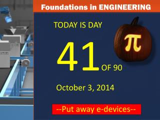 Foundations in ENGINEERING