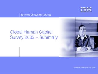 Global Human Capital Survey 2003 – Summary