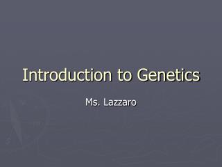 Introduction to Genetics