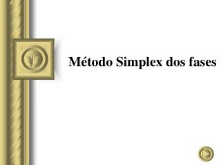 Método Simplex dos fases