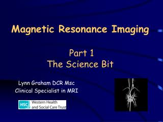 Magnetic Resonance Imaging Part 1 The Science Bit