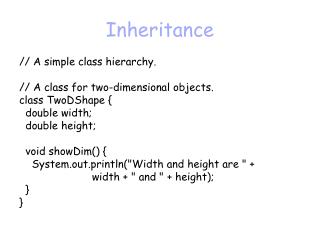 Inheritance