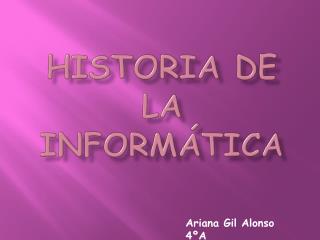 Historia de la informática