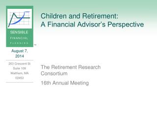 Children and Retirement: A Financial Advisor’s Perspective