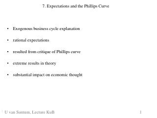 7. Expectations and the Phillips Curve